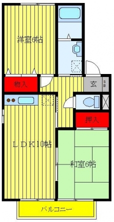 パティオ弐番館の間取り図