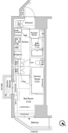 ＡＲＫＭＡＲＫ巣鴨ＣＯＵＲＴの間取り図