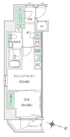 STANDZ板橋本町の間取り図