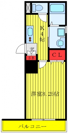アソシエ駒込の間取り図