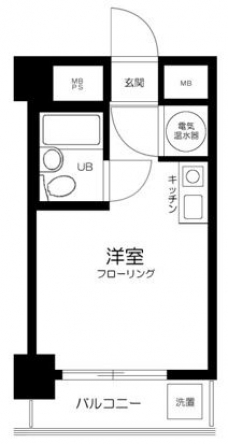 ライオンズマンション南池袋の間取り図