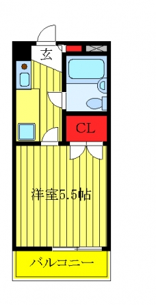 朝日ハイツの間取り図