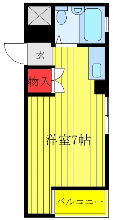 弥生コーポシエスタの間取り図