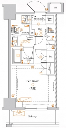 DIPS十条仲原EASTの間取り図