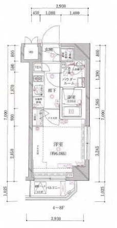 アルテシモフランの間取り図