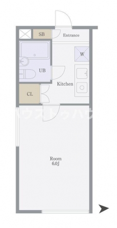 ヴィラ稲荷台の間取り図