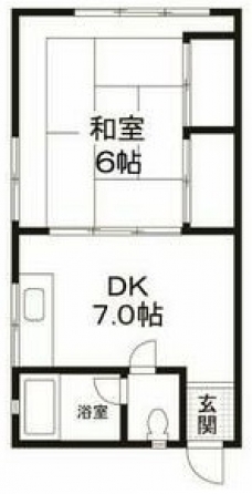 コーポ一葉の間取り図