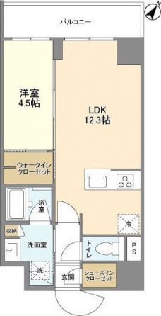 ブランシエスタ浅草千束の間取り図