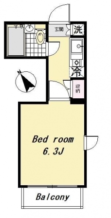 パークサイドコート桜川の間取り図