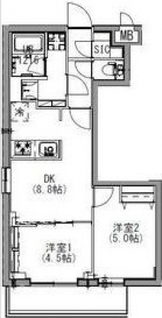 S-RESIDENCE北戸田の間取り図