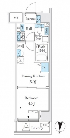 クラリティア板橋本町の間取り図
