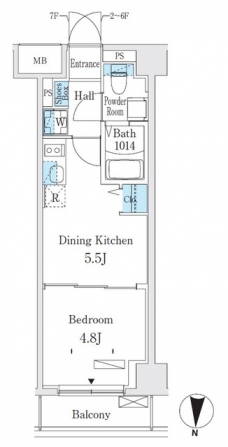 クラリティア板橋本町の間取り図