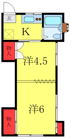 コーポパレットの間取り図