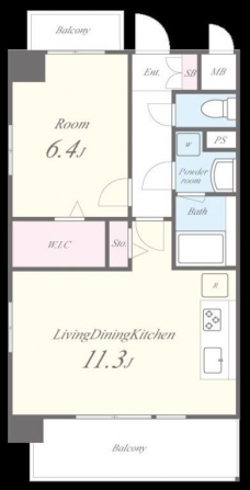 ラ グランディールの間取り図