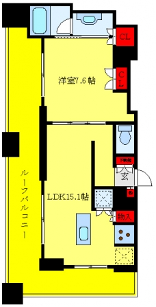 スクエアガーデン池袋の間取り図