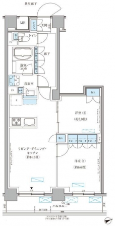 パークアクシス文京本郷の間取り図
