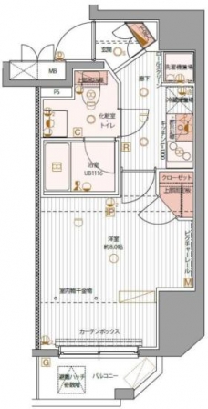 パティーナ上野の間取り図