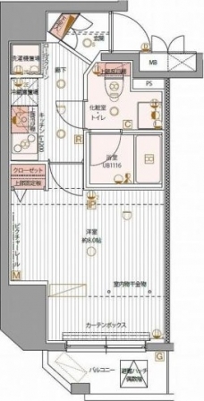 パティーナ上野の間取り図