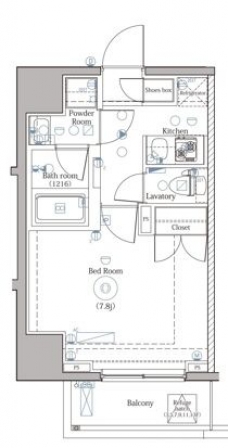 DIPS上野NORTHの間取り図