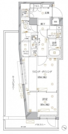クレイシア板橋志村の間取り図