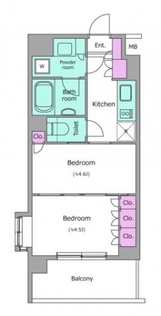 レジディア池袋の間取り図