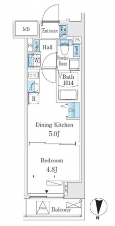 クラリティア板橋本町の間取り図