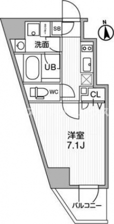 ALTERNA東池袋の間取り図