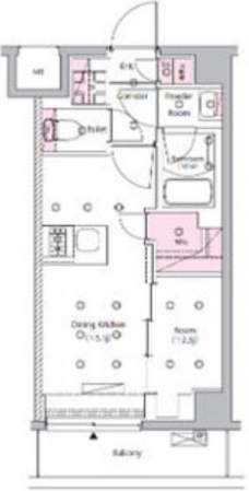 ＳＹＦＯＲＭＥ　ＮＩＳＨＩ－ＳＵＧＡＭＯの間取り図