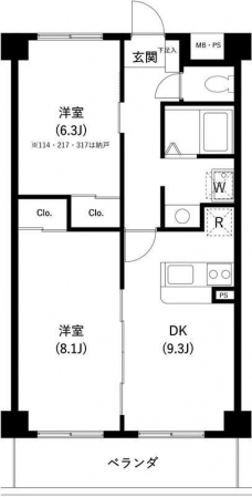 ＳＡＮＳＥＺＯＮ　Ｉの間取り図