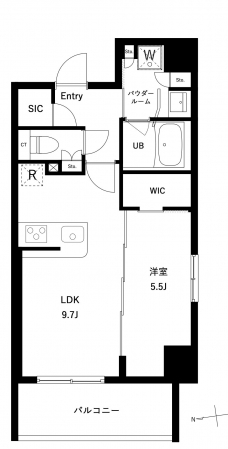 アーバンパーク綾瀬ＷＥＳＴの間取り図