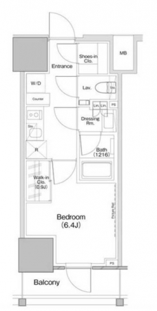 ザ・パークハビオ板橋区役所前の間取り図