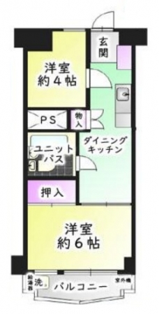 川口第一永谷マンションの間取り図