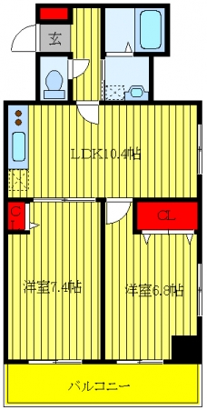 パルカーノの間取り図