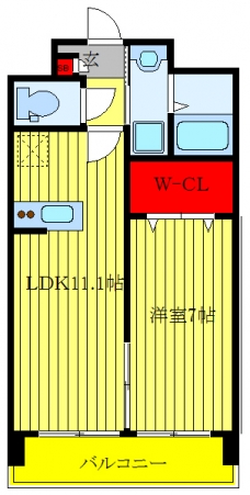 プライムアーバン千駄木の間取り図