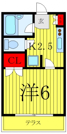 カーサビアンコの間取り図