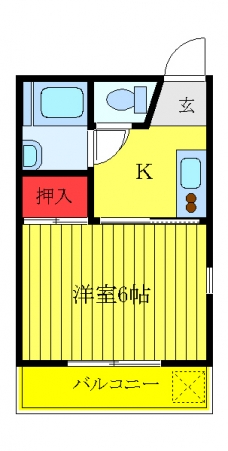 コーポ・サカエの間取り図
