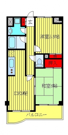 クレール山本の間取り図