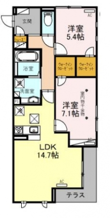CAMELOT Ⅱの間取り図