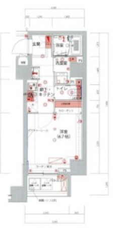 ハーモニーレジデンス池袋ウエストゲートの間取り図