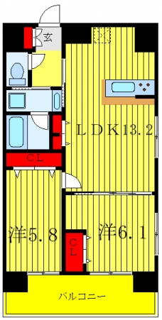 エーエス日暮里の間取り図