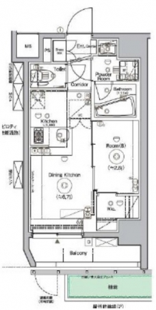 ＳＹＦＯＲＭＥ　ＵＥＮＯ　Ａｓｙｌ　Ｃｏｕｒｔの間取り図