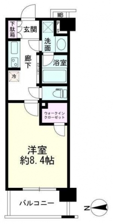 パレステージ青井ナチュラコートの間取り図