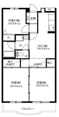 ひかりハイツの間取り図