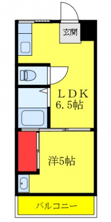 豊川マンションの間取り図
