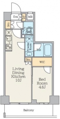 クレストコート中板橋の間取り図