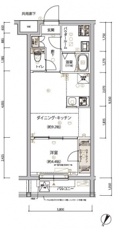 ARCOBALENO SHIMURASAKAUEの間取り図