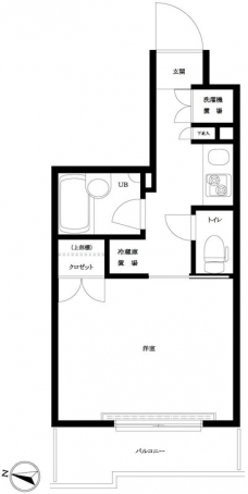 ルーブル豊島千川の間取り図