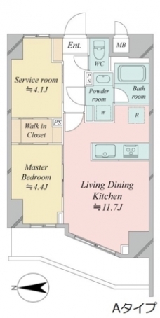 ドゥーエ王子神谷の間取り図