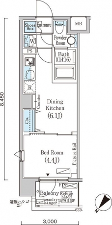 フルハウス赤羽の間取り図
