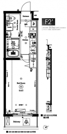 ＡＸＡＳ北池袋の間取り図
